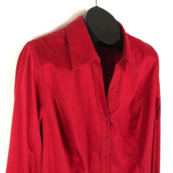 Lane Bryant Button Down Shirt Women's Plus Size 26 Long Sleeve Stretch - Picture 4 of 9